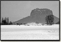winterlicher Blick zum Lilienstein